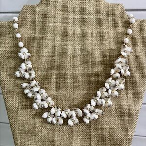 Vintage White Floral Necklace
